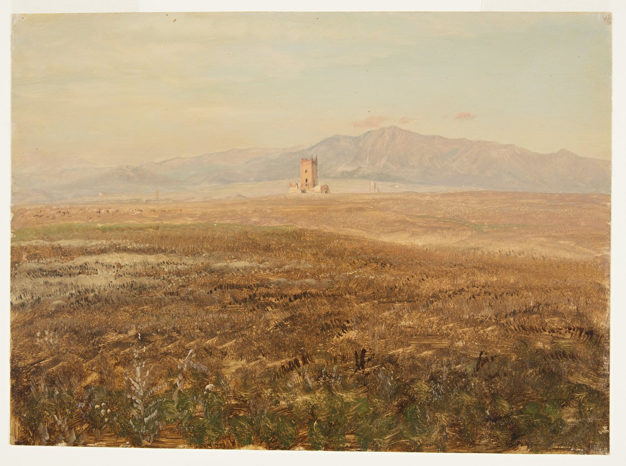 素描，墨西哥风景，1869 年 4 月 作者 弗雷德里克·埃德温·丘奇