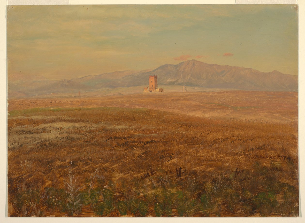 素描，墨西哥风景，1869 年 4 月 作者 弗雷德里克·埃德温·丘奇