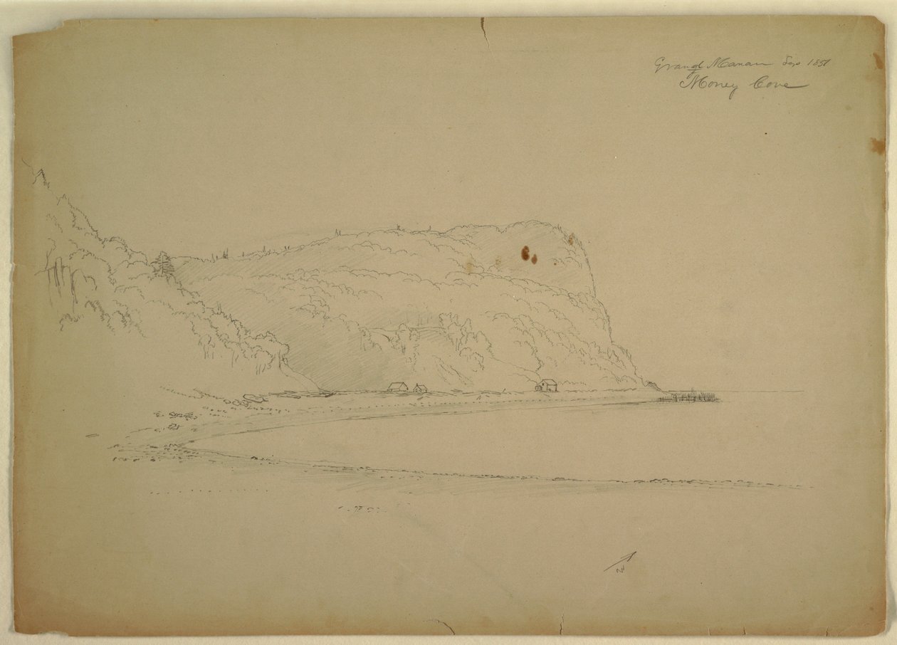 素描，"猴洞"，1851 年 作者 弗雷德里克·埃德温·丘奇