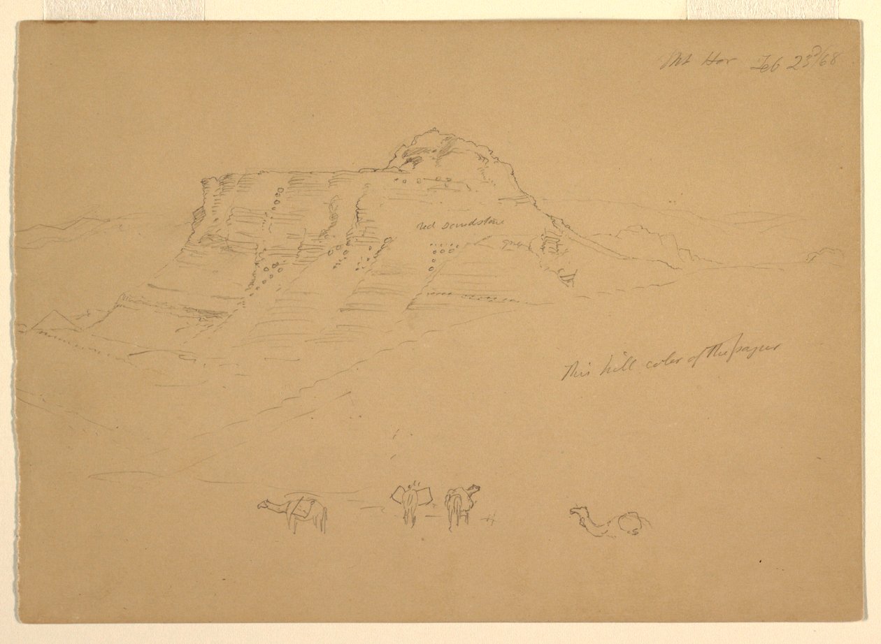 绘图，贺尔山，1868 年 2 月 23 日 作者 弗雷德里克·埃德温·丘奇
