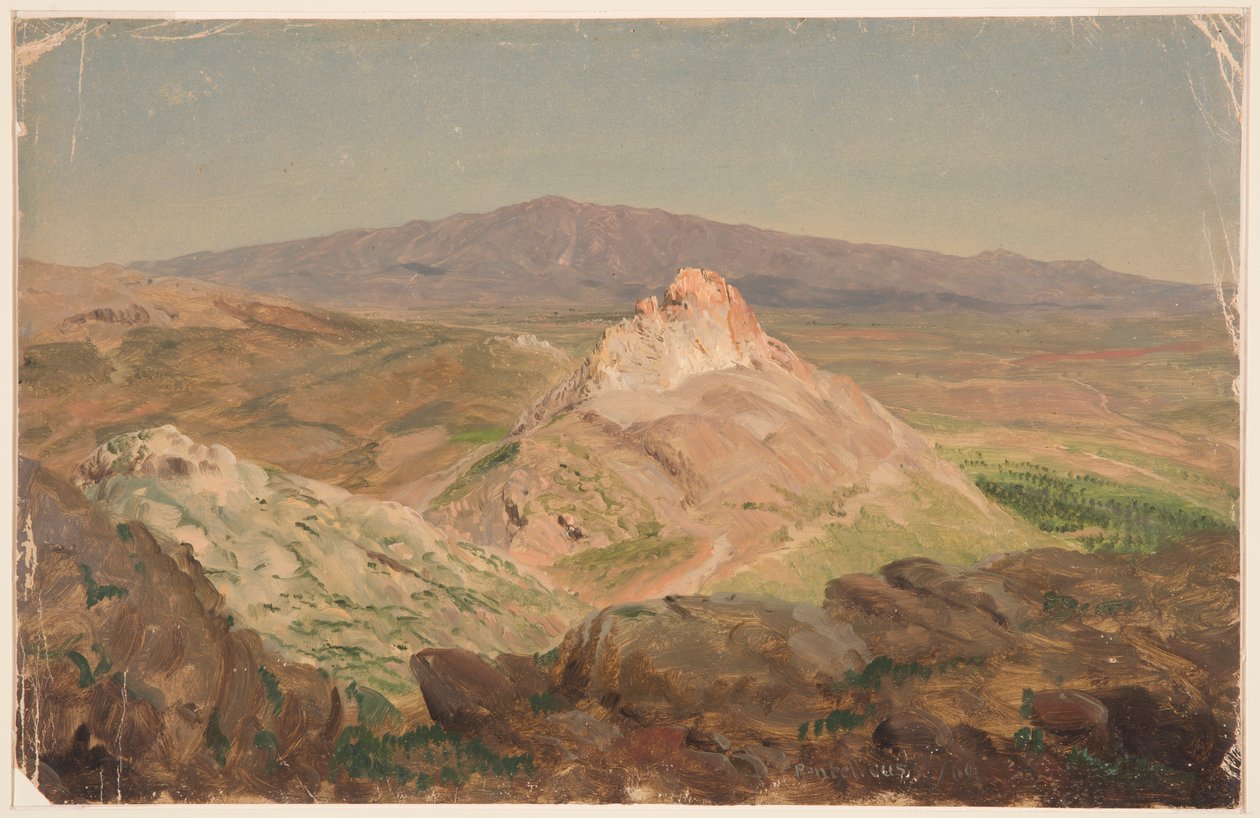 绘画，潘特利库斯山，1869 年 4 月 作者 弗雷德里克·埃德温·丘奇