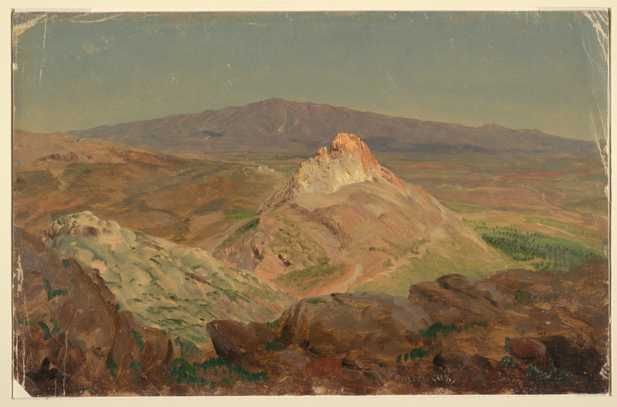 绘画，潘特利库斯山，1869 年 4 月 作者 弗雷德里克·埃德温·丘奇