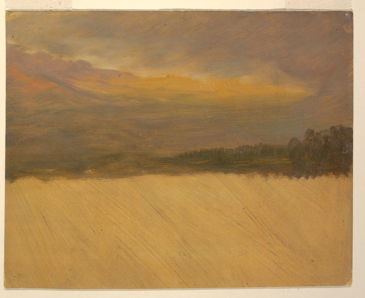 素描，山区风景，1860-70 年 作者 弗雷德里克·埃德温·丘奇