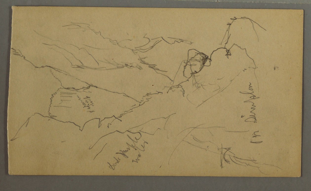 绘图，狭谷，1868 年 作者 弗雷德里克·埃德温·丘奇