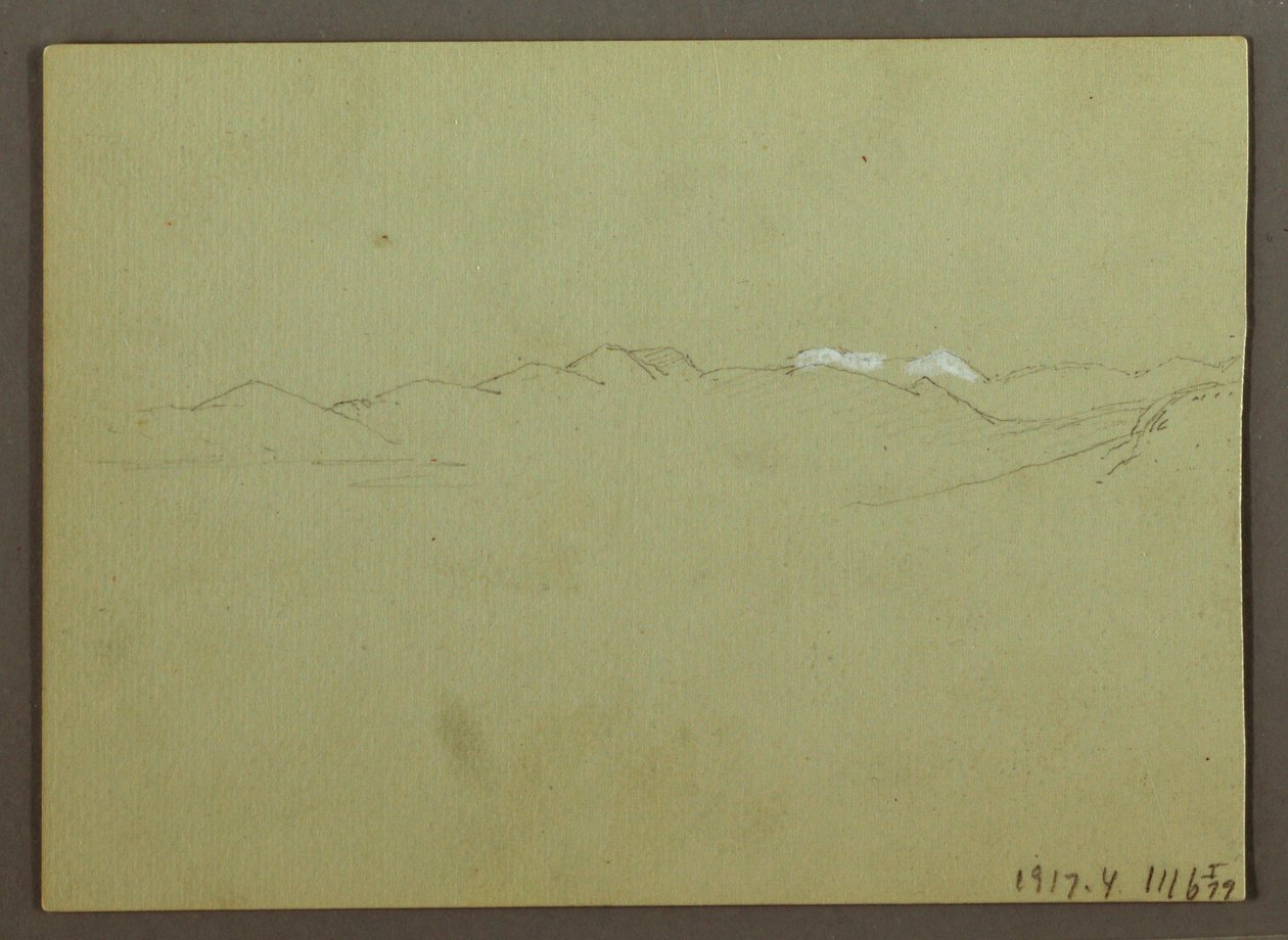 素描，植物和景观研究，1869 年 4 月 28 日 作者 弗雷德里克·埃德温·丘奇