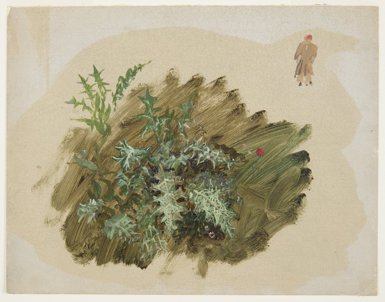 素描，植物研究，1865 年 作者 弗雷德里克·埃德温·丘奇