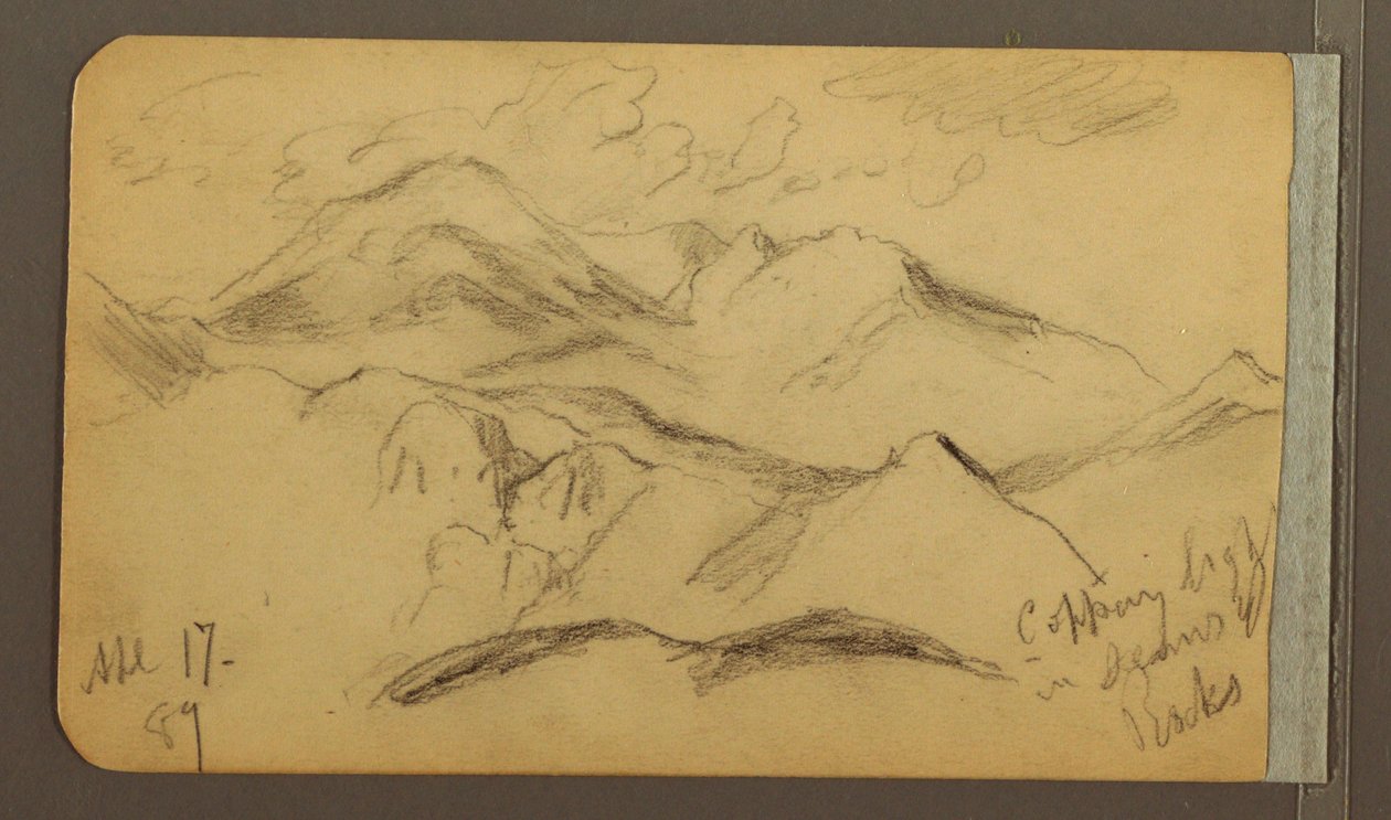 绘画，崎岖的山脉，1889 年 4 月 17 日 作者 弗雷德里克·埃德温·丘奇