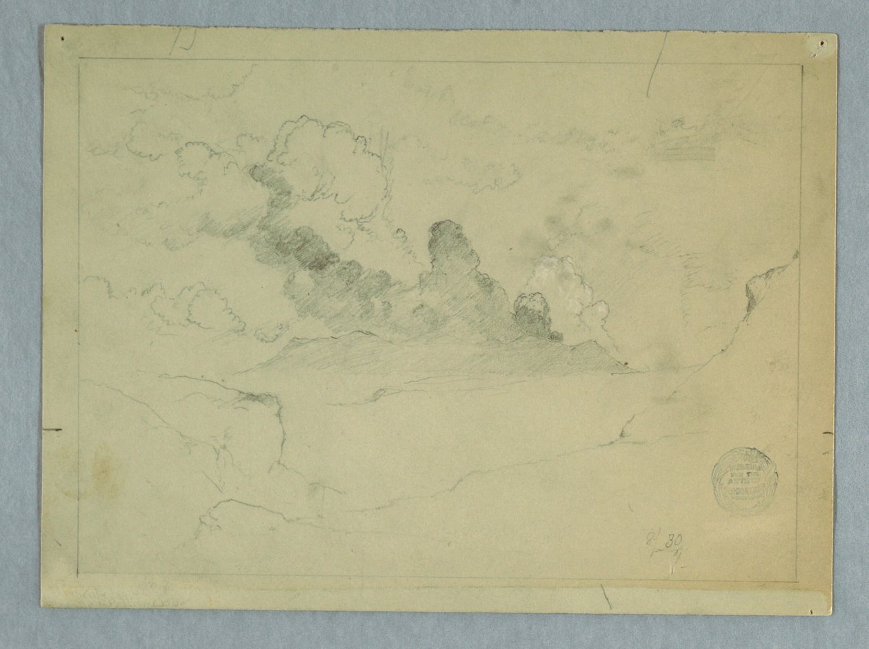 绘画，桑盖火山爆发，厄瓜多尔，1857-62 年 作者 弗雷德里克·埃德温·丘奇