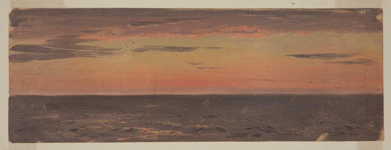 素描，海景，1859 年 6 月 作者 弗雷德里克·埃德温·丘奇