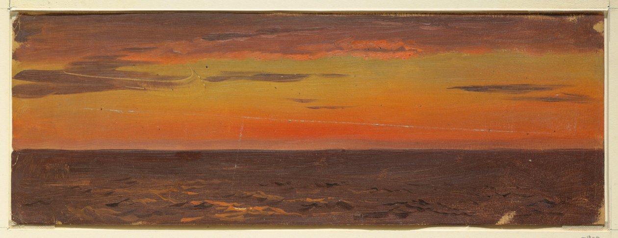 素描，海景，1859 年 6 月 作者 弗雷德里克·埃德温·丘奇