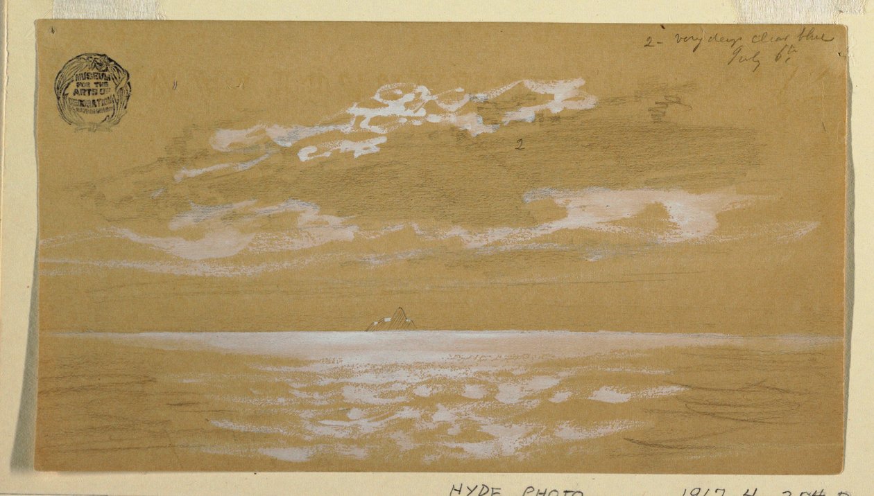 素描，海景，纽芬兰，1859 年 7 月 6 日 作者 弗雷德里克·埃德温·丘奇