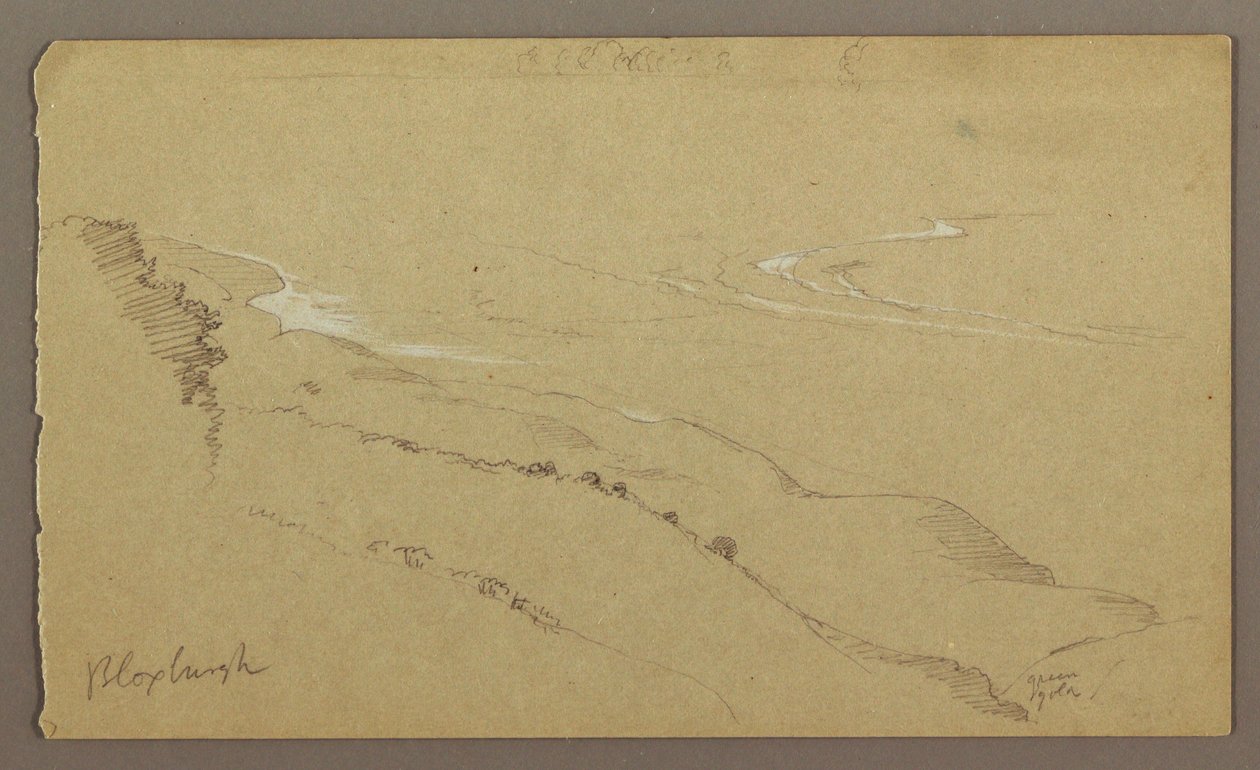 素描，海岸与海洋，"布卢克斯堡"，1865 年 8 月 作者 弗雷德里克·埃德温·丘奇