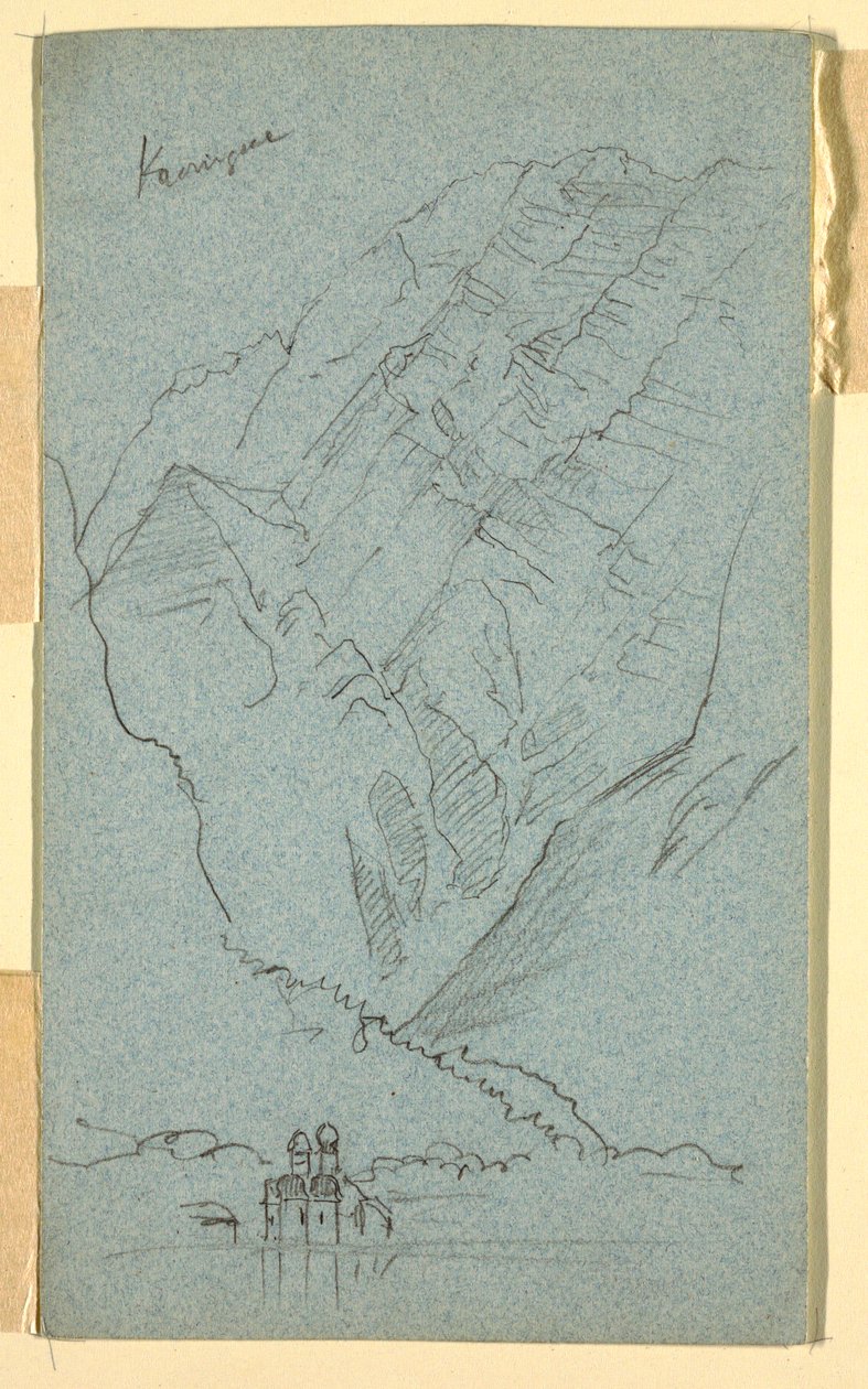 绘图，科尼斯湖畔，B，1868 年 7 月 作者 弗雷德里克·埃德温·丘奇