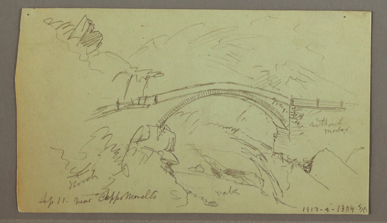绘图，林中神社，1868 年 9 月 作者 弗雷德里克·埃德温·丘奇