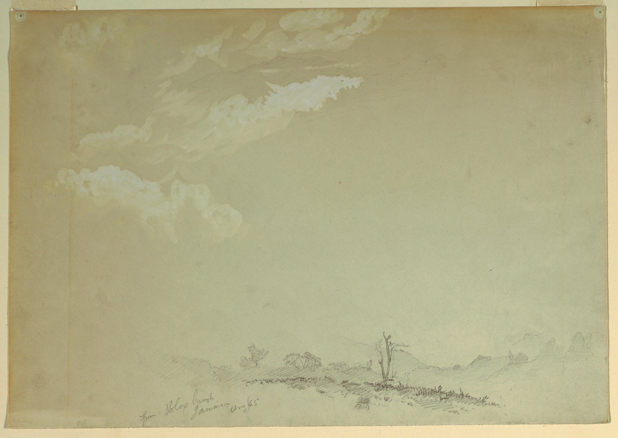 素描，速写，牙买加布卢克斯堡，1865 年 作者 弗雷德里克·埃德温·丘奇