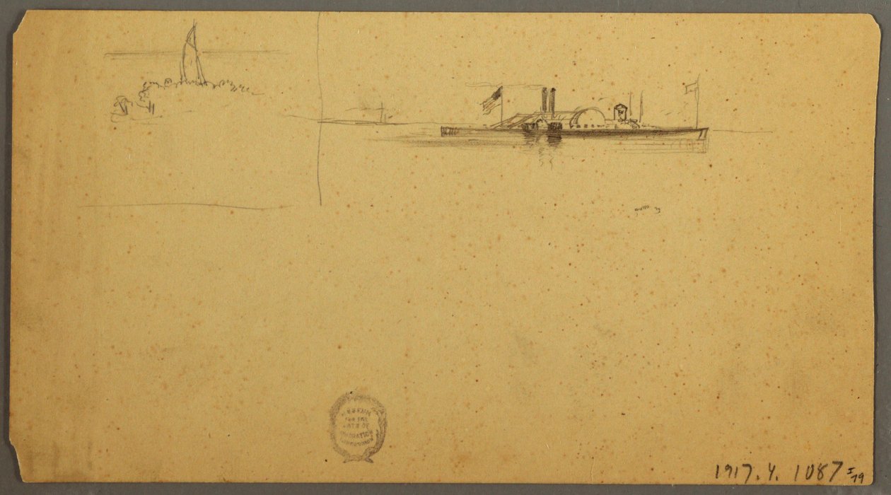 绘画，山脊上的天空研究，1882 年 6 月 作者 弗雷德里克·埃德温·丘奇