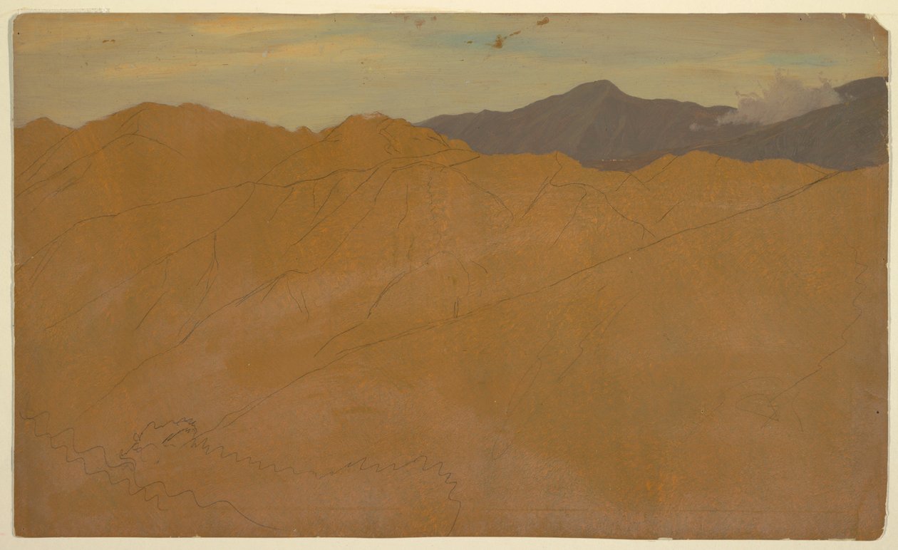绘画，南美山脉，1853 年或 1857 年 作者 弗雷德里克·埃德温·丘奇