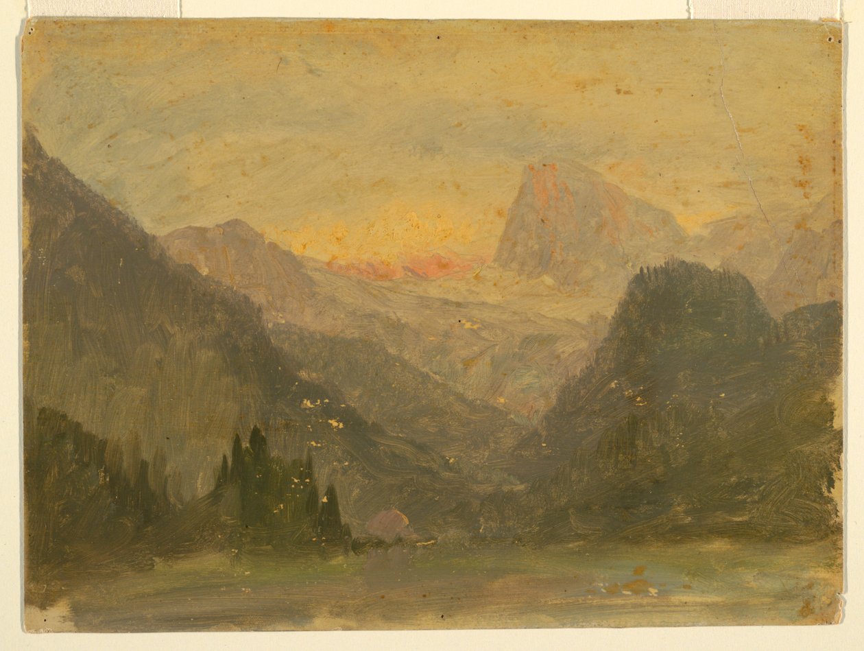 绘画，瓦茨曼号，贝希特斯加登附近，1868 年 作者 弗雷德里克·埃德温·丘奇