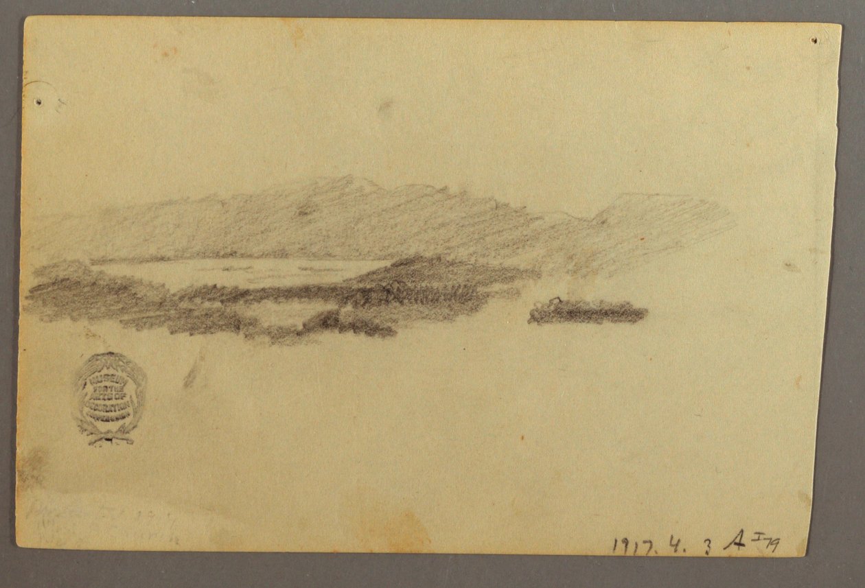 绘画，树木，1844 年 7 月 作者 弗雷德里克·埃德温·丘奇