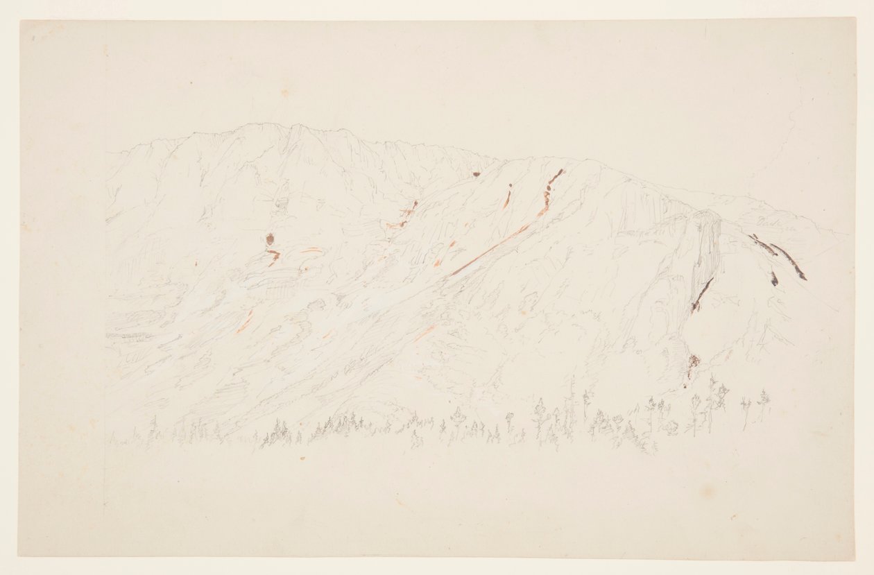 绘图，大盆地上部，卡塔丁山，1877 年 9 月 作者 弗雷德里克·埃德温·丘奇