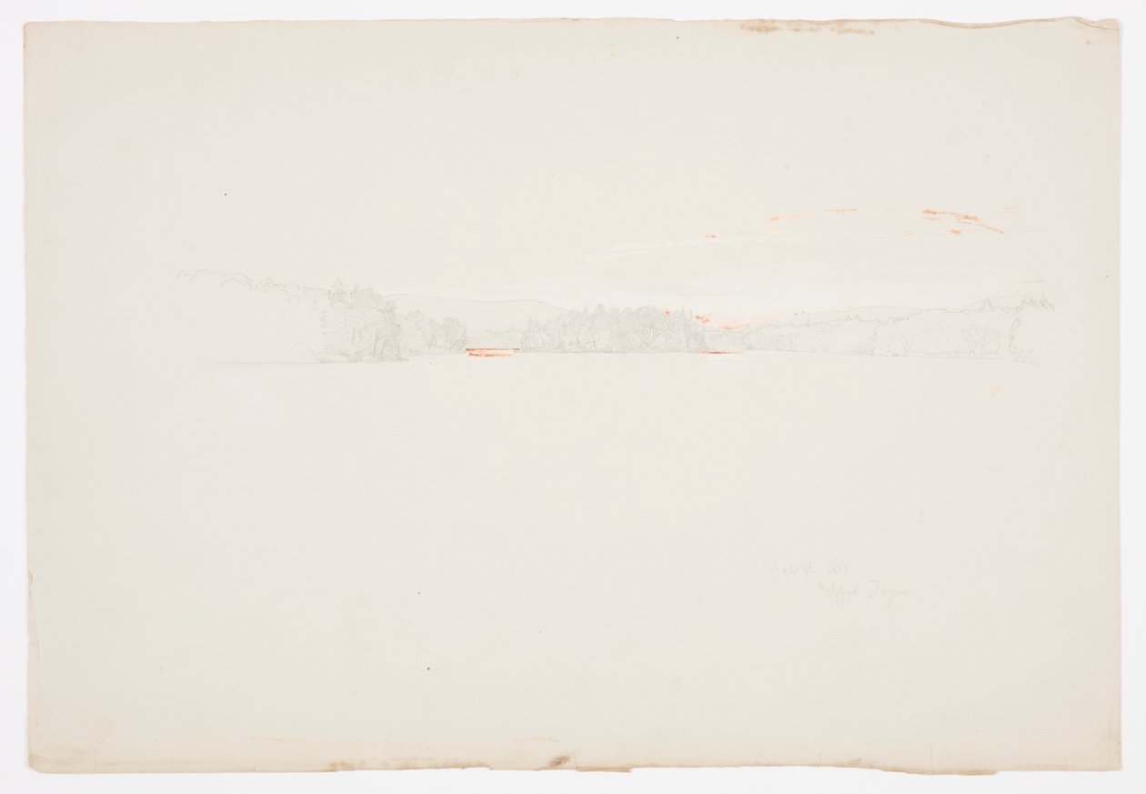 绘图，上汤格湖，1879 年 10 月 1 日 作者 弗雷德里克·埃德温·丘奇