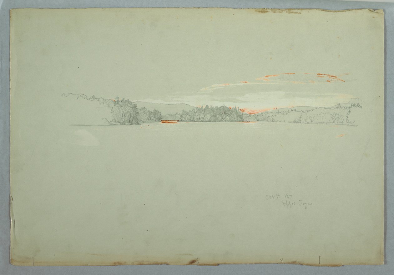 绘图，上汤格湖，1879 年 10 月 1 日 作者 弗雷德里克·埃德温·丘奇