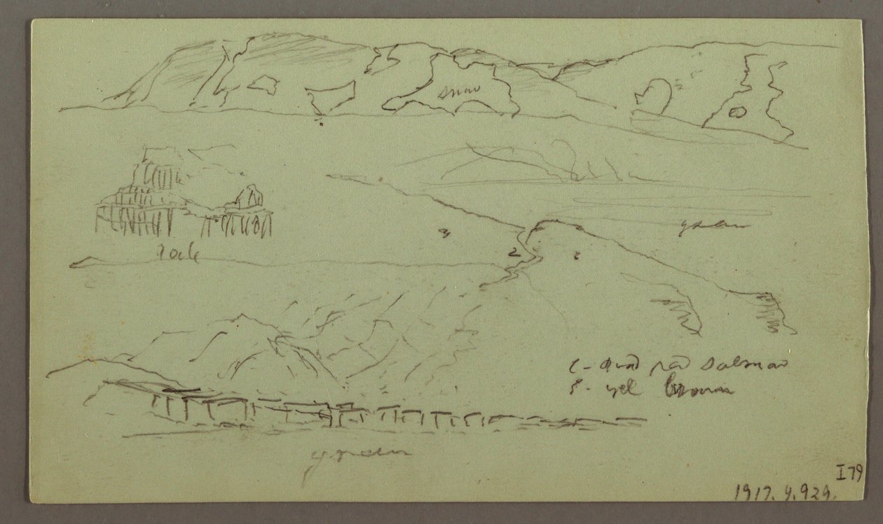 绘画，山谷，可能在 1868 年 4 月 作者 弗雷德里克·埃德温·丘奇