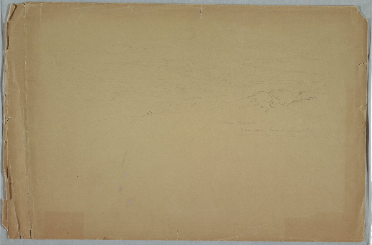 1857年6月11日，厄瓜多尔瓜兰达附近，瓜诺科，山间谷地。 作者 弗雷德里克·埃德温·丘奇