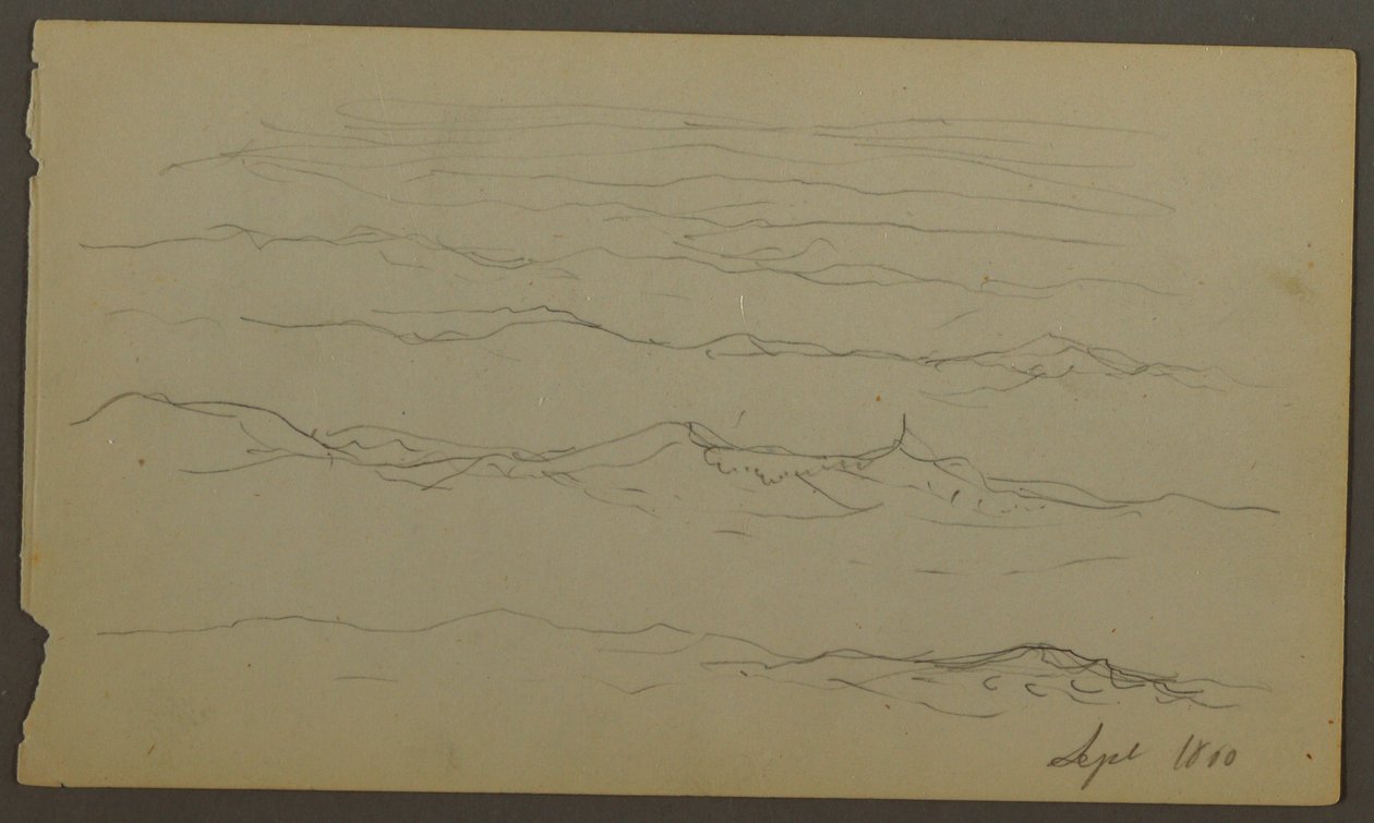 绘画，波浪，1860 年 作者 弗雷德里克·埃德温·丘奇