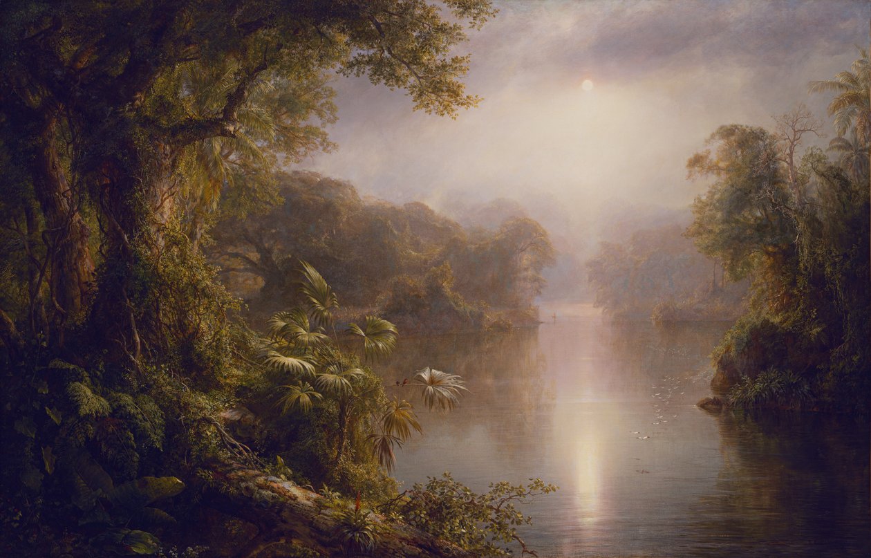 El Rio de Luz 《光之河》，1877年。 作者 弗雷德里克·埃德温·丘奇