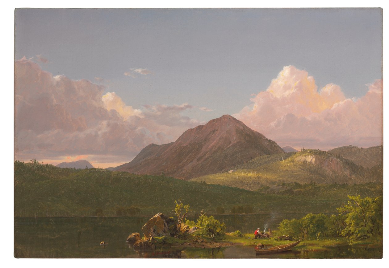 1855-13年在沙漠山岛上的纽波特山 作者 弗雷德里克·埃德温·丘奇