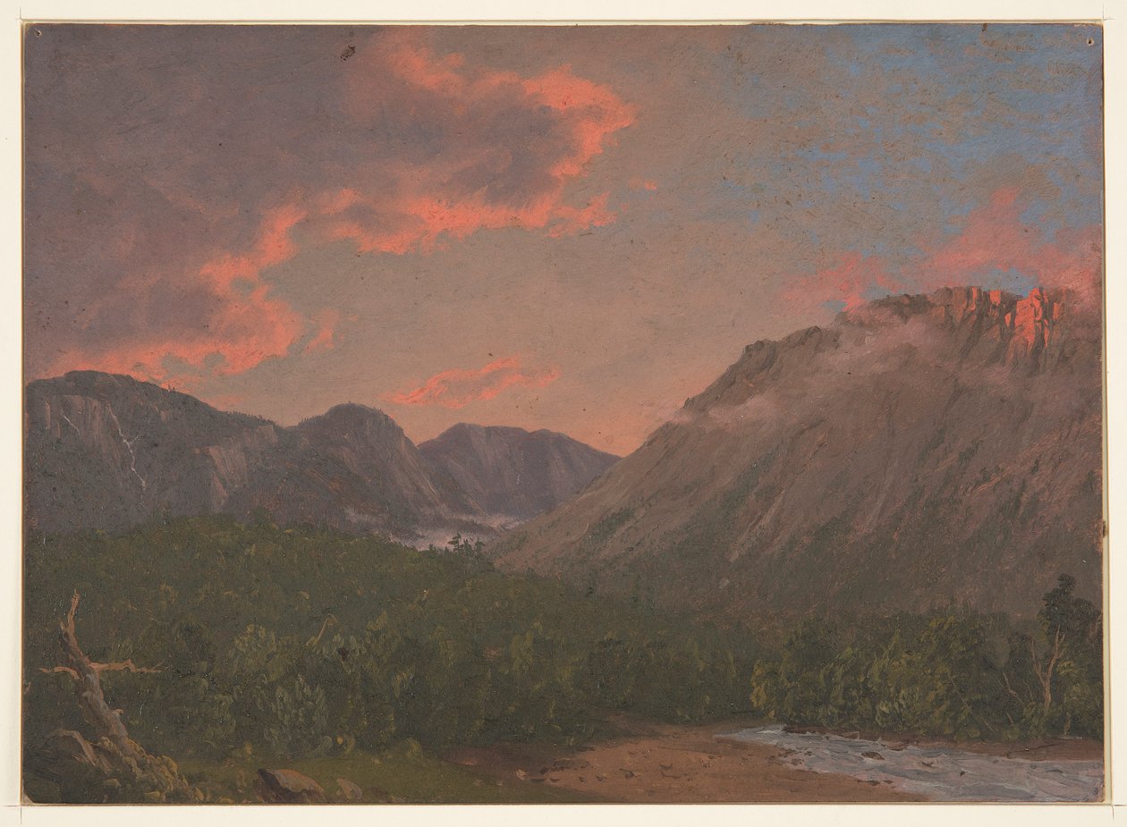 夕阳下的山景 作者 弗雷德里克·埃德温·丘奇
