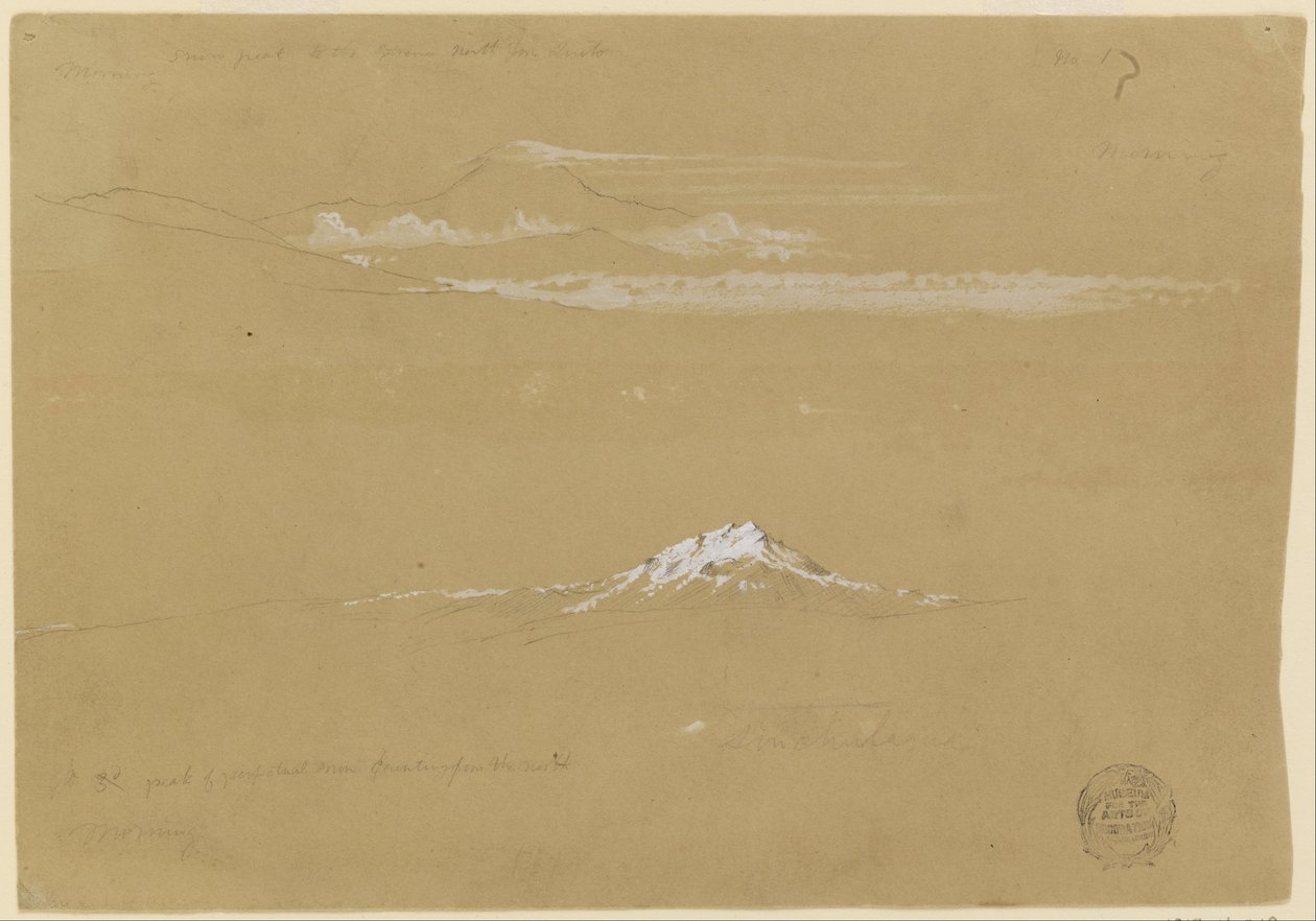 辛科拉瓜岛，早晨，从基多太阳神庙俯瞰 作者 弗雷德里克·埃德温·丘奇