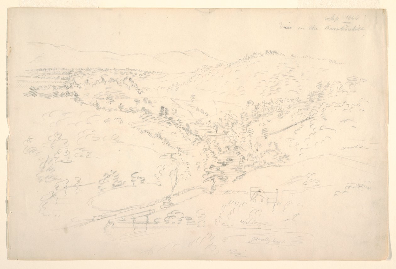 卡茨基尔风景素描（卡恩特基尔景观） 作者 弗雷德里克·埃德温·丘奇