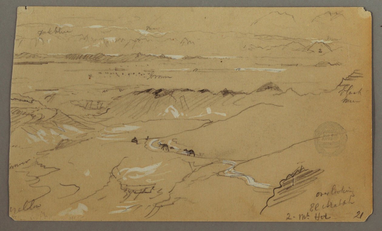 Wady el-Arabah全景 作者 弗雷德里克·埃德温·丘奇