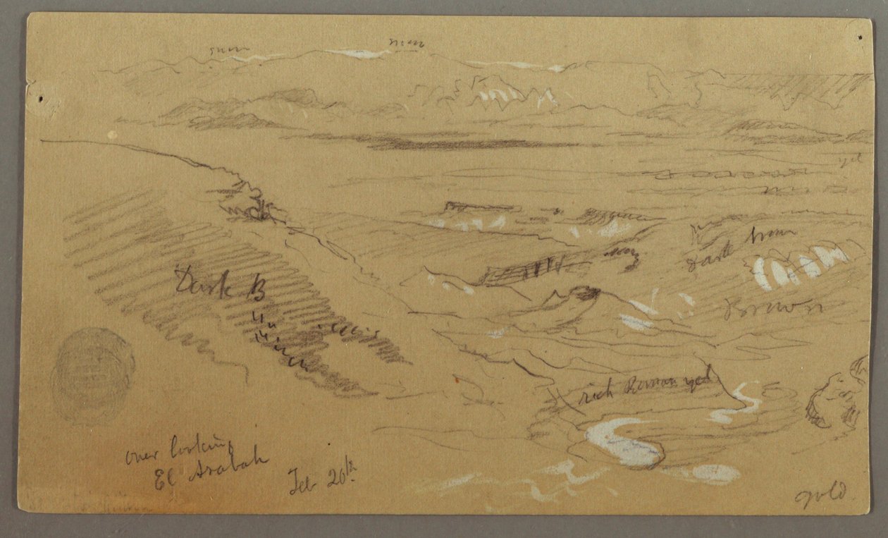 Wady el-Arabah全景 作者 弗雷德里克·埃德温·丘奇