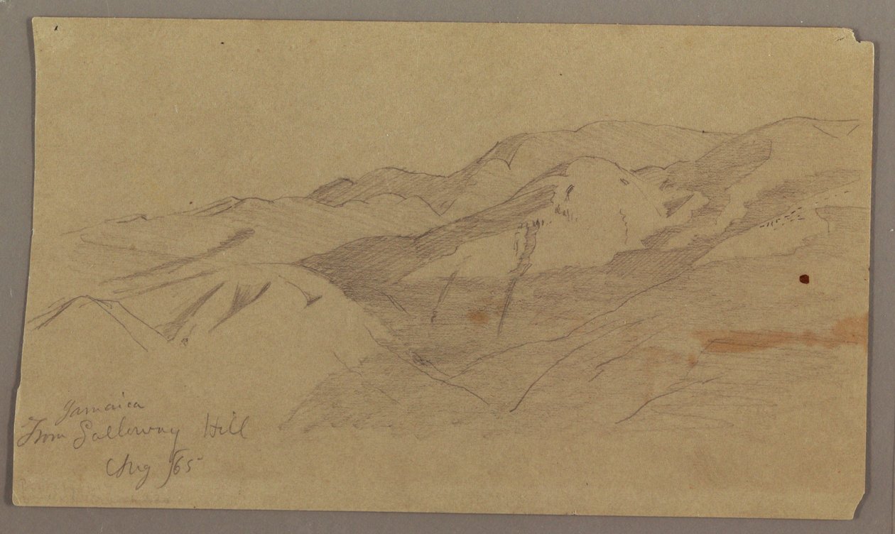 牙买加加勒韦山的景色 作者 弗雷德里克·埃德温·丘奇