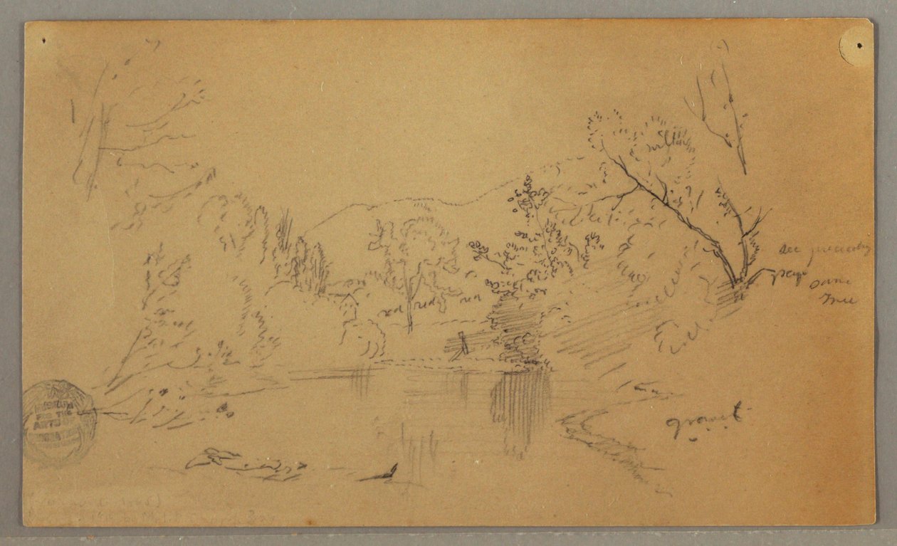 佛蒙特州林间谷地的蜿蜒河流 作者 弗雷德里克·埃德温·丘奇