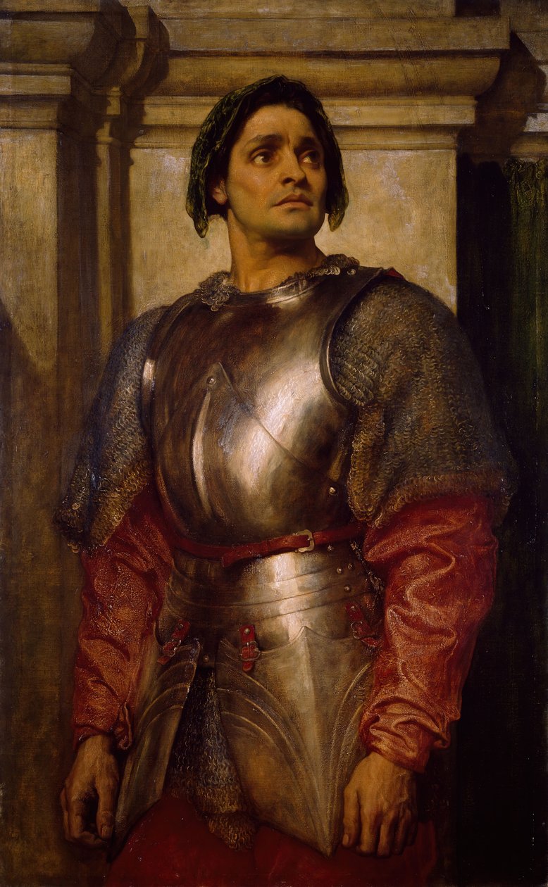 A Condottiere, 1871-72. 作者 弗雷德里克·莱顿