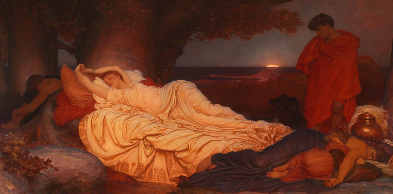 Cymon和Iphigenia，1884年 作者 弗雷德里克·莱顿