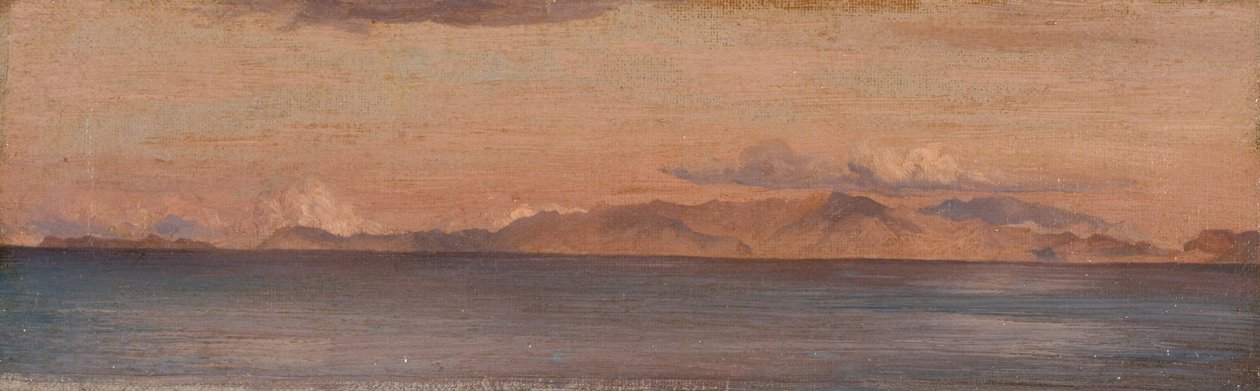 爱琴海中的山脉远景》，1867年 作者 弗雷德里克·莱顿