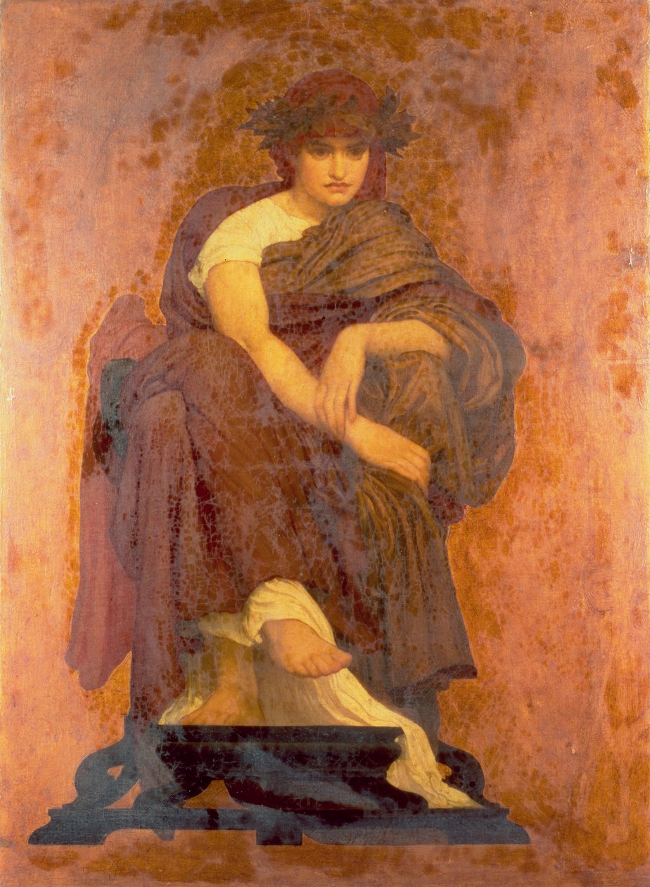Mnemosyne，缪斯女神的母亲 作者 弗雷德里克·莱顿