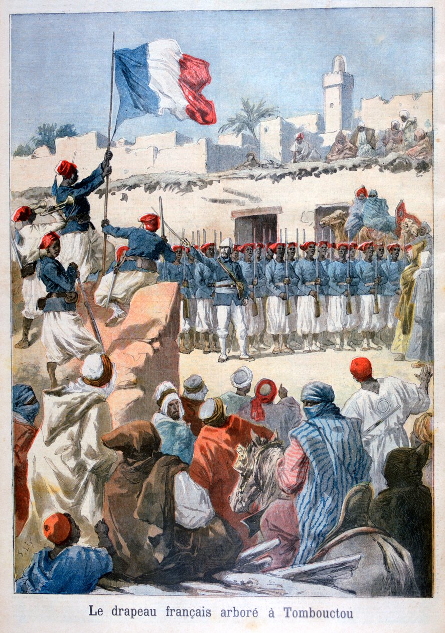 1894年在廷巴克图升起法国国旗 作者 弗雷德里克·利克斯（Frederic Lix）