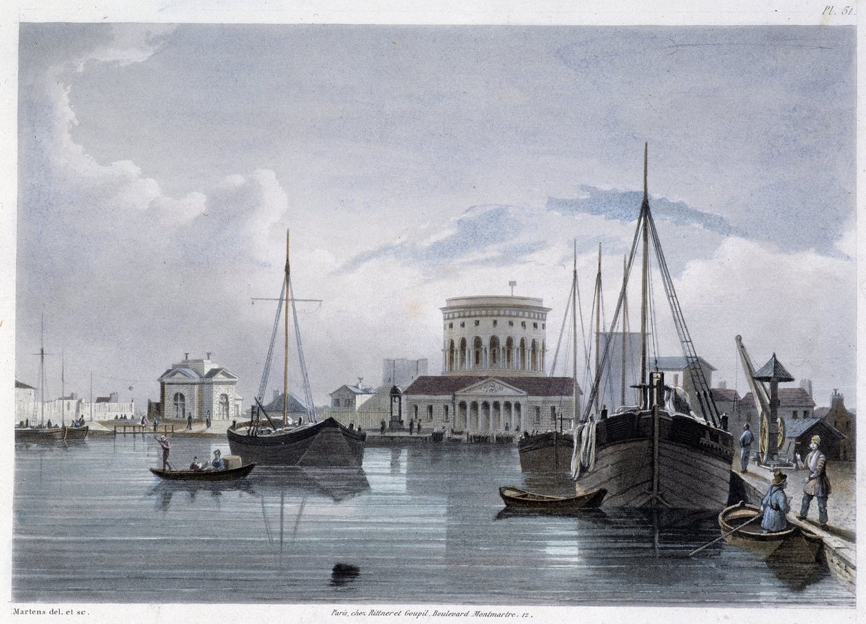 The Canal de la Villette (Canal de l