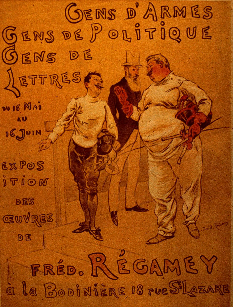 Poster Advertising an Exhibition 作者 弗雷德里克·雷加梅