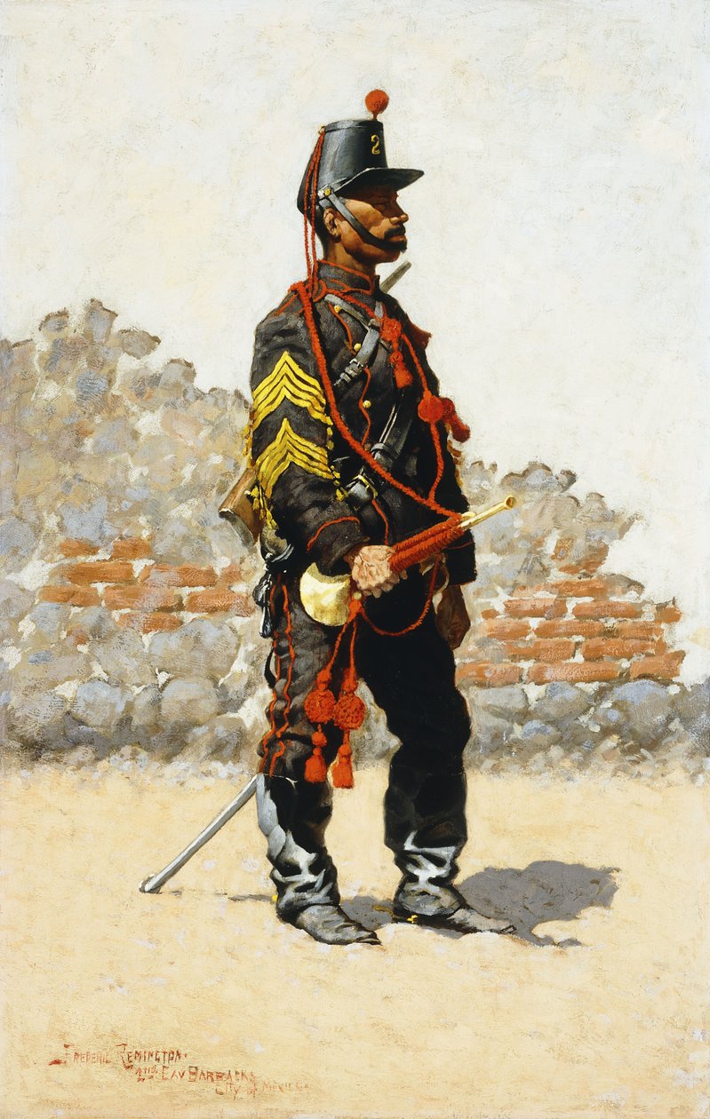 骑兵号兵，1889年 作者 弗雷德里克·雷明顿