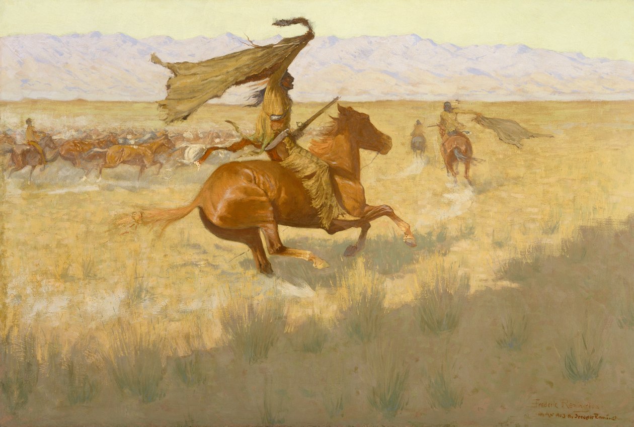 所有权变更（The Stampede：Horse Thieves）1903 作者 弗雷德里克·雷明顿