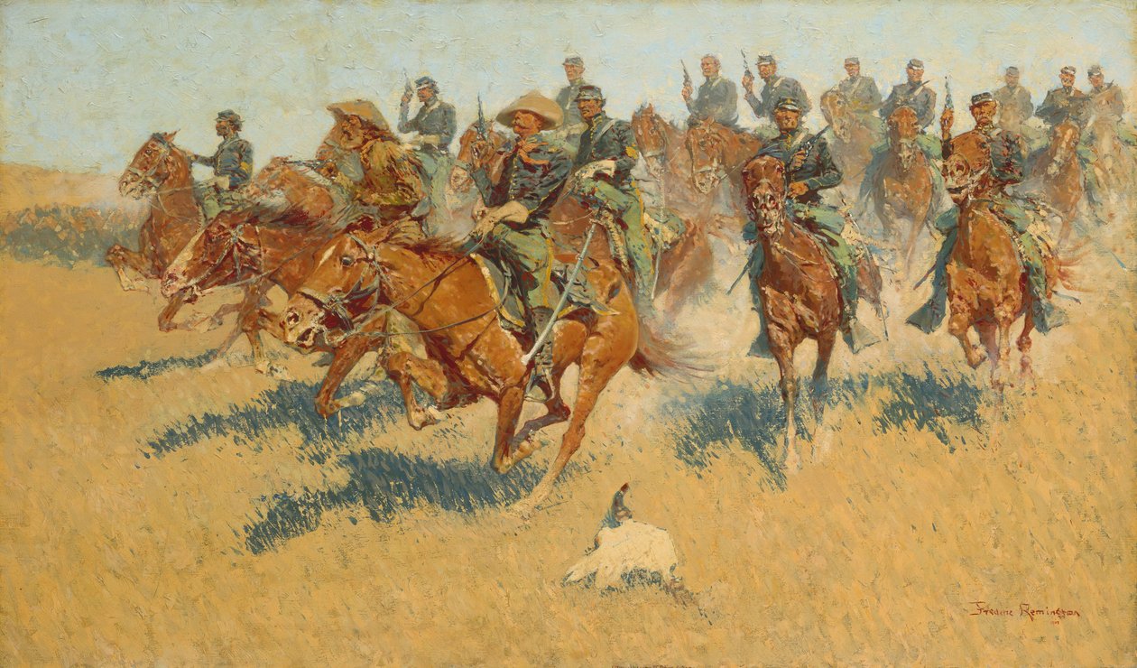 1907年，在南部平原上。 作者 弗雷德里克·雷明顿