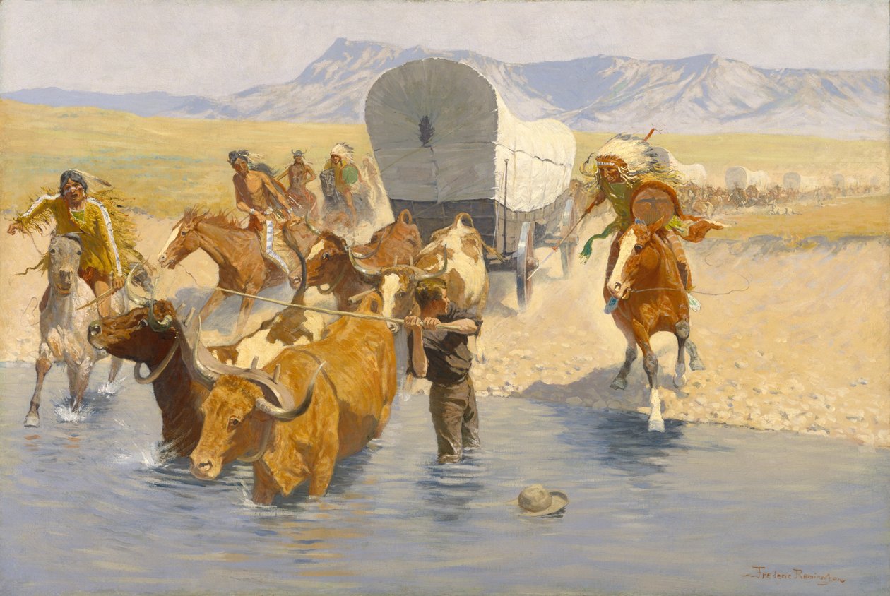 移民，c.1904 作者 弗雷德里克·雷明顿