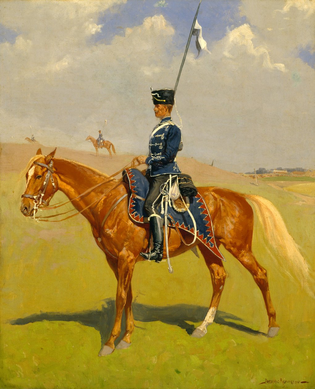 轻骑兵（轻骑兵的私人：德国轻骑兵）1892-93 作者 弗雷德里克·雷明顿